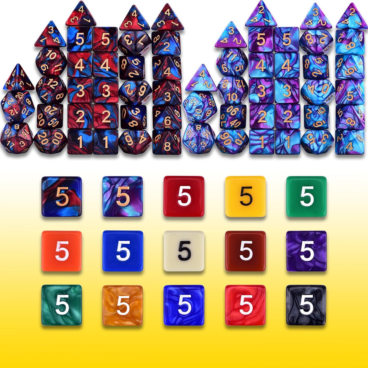 Amiven Extended Dice RPG Set