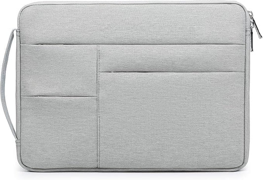 HYZUO 17-17.3 Inch Laptop Sleeve Bag Briefcase for 17" 17.3" HP/Dell/Lenovo/ASUS/LG/MSI Gaming Laptop/Razer Blade 17/18, Men Women NoteBook Protective Case Bag, Light Gray