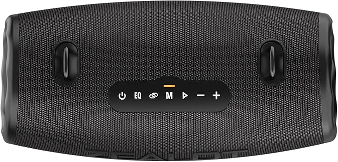 ZEALOT 80W Portable Bluetooth Speaker, Stereo Sound with Deep Bass,IPX6 Waterproof, LED Light,Bluetooth 5.2, Indoor/Outdoor Speaker for Party, Gathering, Pool, Camping,Travel (Black)