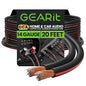 GEARit 14AWG Speaker Wire, Pro Series 14 Gauge Speaker Wire Cable (20 Feet / 6.09 Meters) Great Use for Home Theater Speakers and Car Speakers, Black