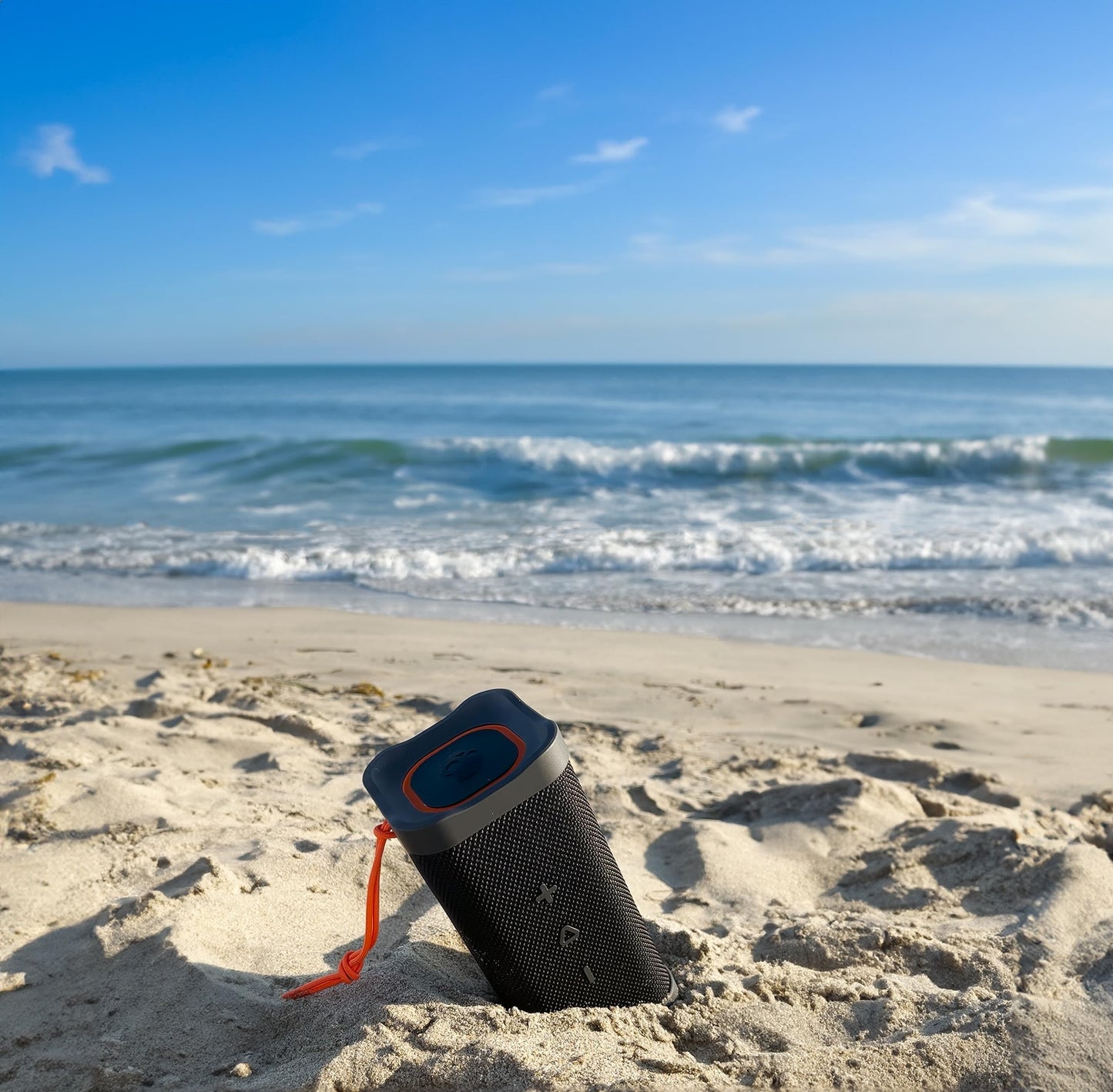 Lifeworks Skullcandy Terrain XL Wireless Bluetooth Speaker - IPX7 Waterproof Portable Speaker, 18 Hour Battery, Nylon Wrist Wrap, True Wireless Stereo (Black)