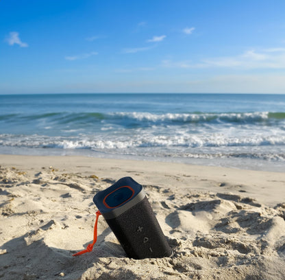 Lifeworks Skullcandy Terrain XL Wireless Bluetooth Speaker - IPX7 Waterproof Portable Speaker, 18 Hour Battery, Nylon Wrist Wrap, True Wireless Stereo (Black)