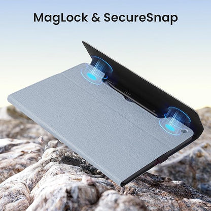 Omnpak Case for Microsoft Surface Pro 12" 2025, Lightweight Protective, Multiple Angle Viewing, Stylus Holder, Compatible with Type Cover Keyboard
