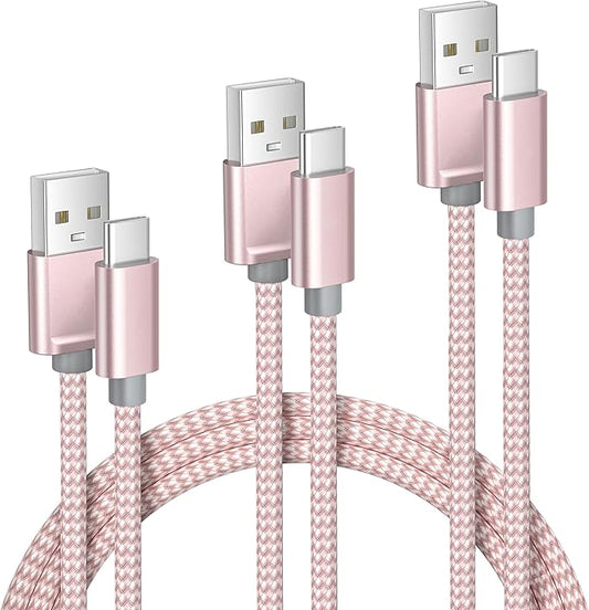 Elebase for iPhone 17 16 Pro Max Charging Cable 1.5/3.3/6.6FT 3Pack