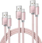 Elebase USB Type C Charging Cable 1.5/3.3/6.6FT 3 Pack,USBC Car Charger Cord for iPhone 16 15 Plus Pro Max 2,Airpods 4,Samsung Galaxy S24 S23 Plus Ultra Note 10 20 S10 S10E,Tab A7,A54 A53 A52,Z Flip