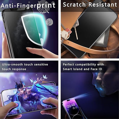 2 Pack Matte Privacy Screen Protector for iPhone 11 and iPhon XR 6.1-Inch Auto Dust Removal, No Bubbles,Anti-Spy Tempered Glass Film, Easy Installation