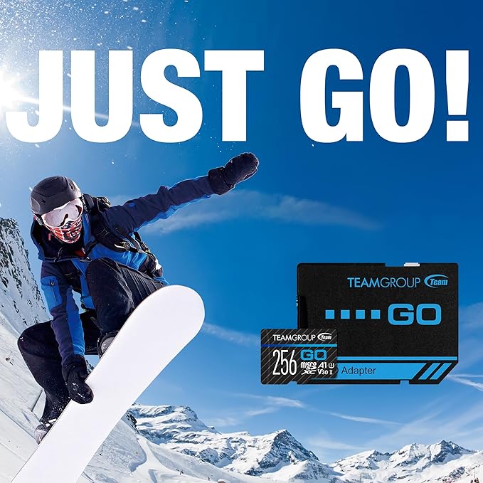 TEAMGROUP GO Card 64GB x 3 Pack Micro SDXC UHS-I U3 V30 4K for GoPro & Drone & Action Cameras High Speed Flash Memory Card with Adapter for Outdoor Sports, 4K Shooting, Nintendo-Switch TGUSDX64GU362