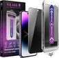 2 Pack Privacy Screen Protector for iPhone 14 Pro Max/iPhon 15 Plus/iPhon 16 Plus, 9H Tempered Glass, Full Coverage, Anti-Fingerprint, Auto Dust-Elimination, No Bubble, Easy Installation