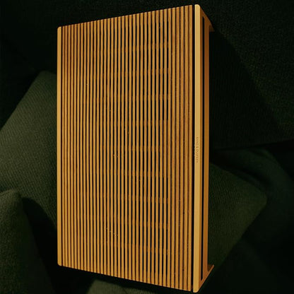 Bang & Olufsen Beosound Level Portable Wi-Fi Multiroom Speaker, Gold Tone/Light Oak