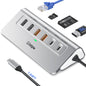 USB C Hub, intpw 9-in-1 USB Multiport Adapter with 4K HDMI, PD 100W, USB-C and 2 USB A 3.0 5Gbps, 2 USB A 2.0, SD/TF Slots for MacBook Pro/Air, iPad Pro, iPhone 15/16 Series