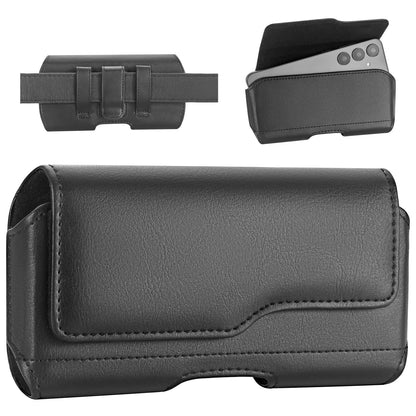 NUVAVO Holster Case for iPhone 15 Plus&15Pro Max, 14 Plus&14Pro Max, 13/12/11 Pro Max, Samsung Galaxy S24+ S23+ S22+ S21+ Plus Series, Phone Holder with Belt Clip (Fits Otterbox Commuter Case on)Black