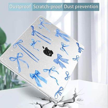 May Chen for MacBook Air 13.6 inch Case A3240 M4 A3113 M3 A2681 M2 with Retina Dispaly, 2025 2024 2023 2022 Release, Plastic Hard Shell Case with Screen Protector & Keyboard Cover, Watercolor Bows