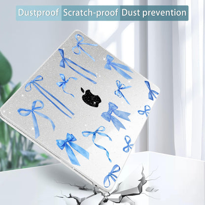May Chen Case for MacBook Air 13/13.6 inch M5 A3449 M4 A3240 M3 A3113 M2 A2681, 2026 2025 2024-2022, Plastic Hard Shell with Keyboard Cover & Screec Protector, Watercolor Bows