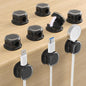 Magnetic Cable Clips, Adjustable Cord Holder Management, Adhesive Wire Keeper Organizer for Home Office Desk Phone PC Car Wall Desktop Nightstand Appliance (9-PCS Black)