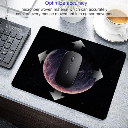 Sci-fi Galaxy Planet Mouse Pad Personalized Design Laptop Computer Non-Slip Rubber Mousepad 9.5x7.9 Inch