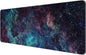 Dynippy Thin Extended Gaming Mouse Pad （31.5 * 11.8 * 0.08 inch） with Stitched Edges Large , Long XXL Keyboard and Mouse pad Desk Mat for Gaming Office & Home - Galaxy Space