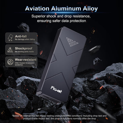 500GB External SSD, USB4 40Gbps Portable SSD 2TB with Cooling Fan, Up to 3700MB/s, External Solid State Drives Compatible with Mac mini, iPhone 15/16 Series, Tablets, MacBook, iPad, iMac, etc(FP110)