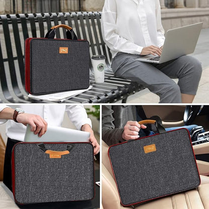 ZINZ Laptop Case Computer Sleeve Briefcase with Multi-pockets for 11.6 12.9 13 13.3 14 15 15.6 16 inch Notebooks