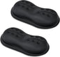 VANKEY 2 Pack Mouse Wrist Rest, Ergonomic Desk Wrist Pad for Mouse, Comfortable Computer Mouse Wrist Support with Memory Foam Fillings, Non-Slip Base (Black)