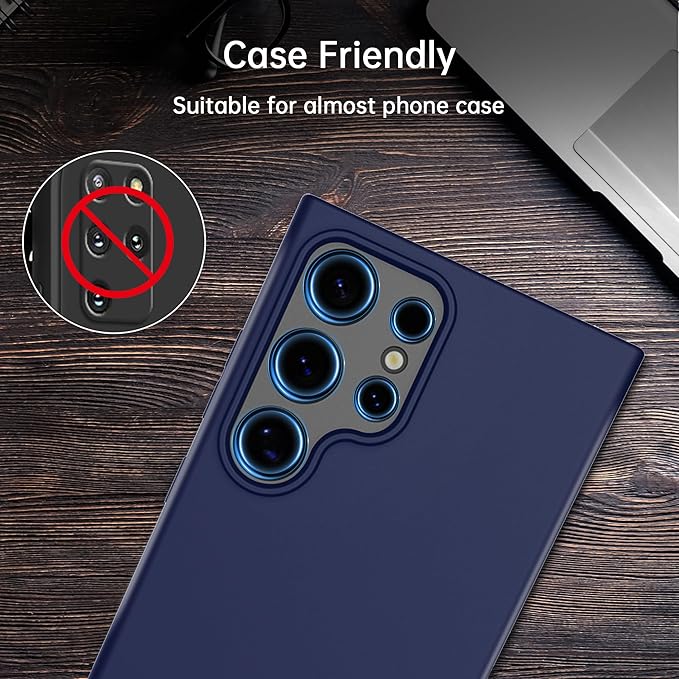 For Samsung Galaxy S23 Ultra Camera Lens Protector, Individual Lens Protector, Ultra HD 9H Tempered Glass Screen Protective Cover, Anti-scratch, Military Grade Drop Protection 2 Set. (Glitter Silver, S23 Ultra)