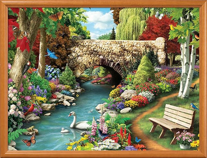 Masterpieces 300 Piece EZ Grip Jigsaw Puzzle - Willow Whispers - 18"x24"