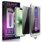 CHRYSHA 2-Pack Privacy Screen Protector for iPhone Air 6.5-Inch, Auto Dust Removal, No Bubbles,Anti-Spy Tempered Glass Film, Easy Installation