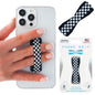 LOVEHANDLE Original Universal Phone Grip - Black and White Checkered