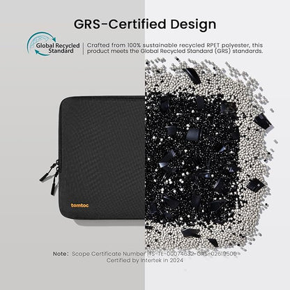 tomtoc 360 Protective Laptop Sleeve for 14-inch MacBook Pro M4/M3/M2/M1 Pro/Max A3112 A3401 A3185 A2992 A2918 A2779 2024-2021, Water-Resistant Case Bag with Accessory Pocket for 13.8 Surface Laptop 7