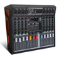 Dj Mixers 4 Channel Audio Mixer Sound Board with Bluetooth, Usb Audio Interface with 48V Phantom Power Sounds Mixer Board with 99 DSP FX Reverb Delay Effect