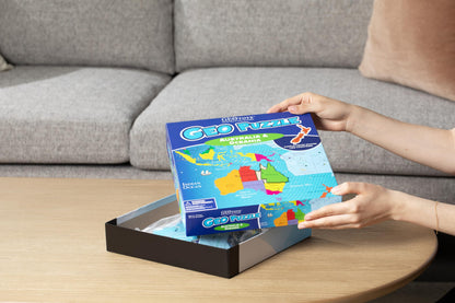 GeoPuzzle 19x16 Australia & Oceania Jigsaw Puzzles,50 Pc Puzzle for Kids