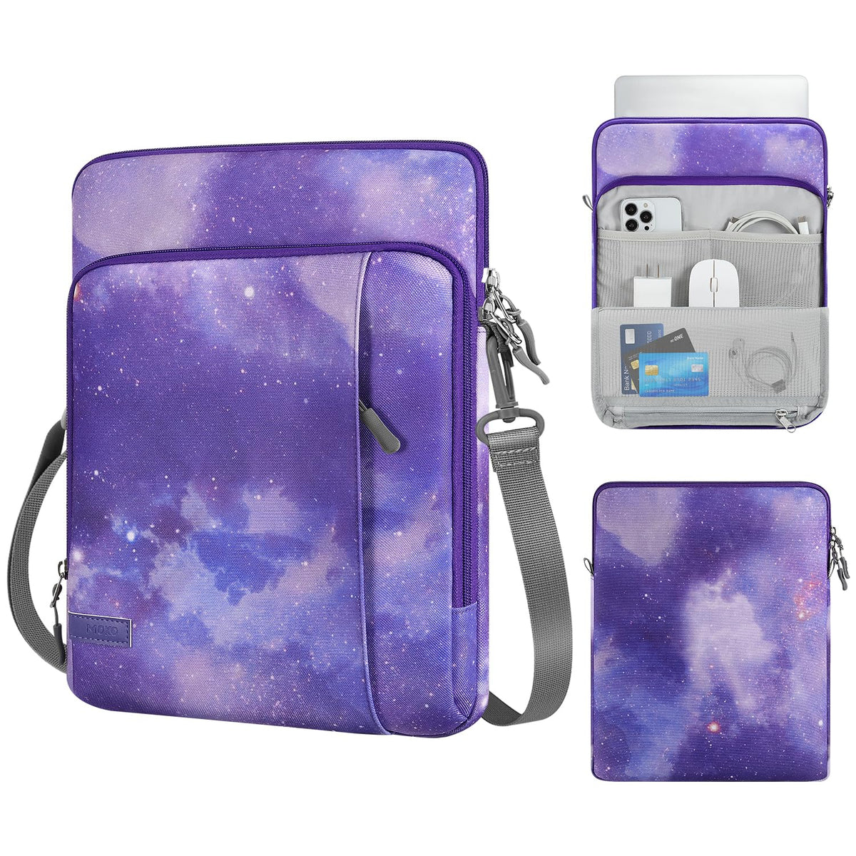 MoKo 13.3-14 Inch Laptop Sleeve Bag Carrying Case with Accessory Pocket