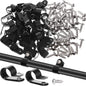 Hicarer 50 Pack R Type Cable Clip Wire Clamp, 1/2 Inch, White