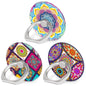 Bonoma Cell Phone Ring Holder Stand, 3 Pack Colorful Mandala 360 Rotation Universal Smartphone Ring Grip Stand Compatible with Smartphones and Tablets