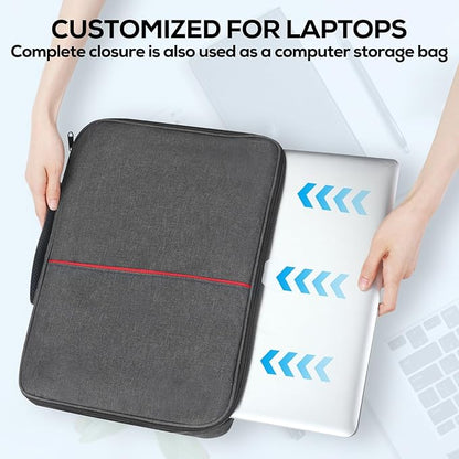 Laptop Sun Shade & Privacy Shield – Premium Physical Filter for 12-14" Laptops, Overheating, Adjustable and Foldable for Outdoor Work