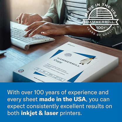 Hammermill A4 Paper, 20 lb Copy Paper (210mm x 297mm) - 1 Pallet, 40 Cases (200,000 Sheets) - 92 Bright, Made in the USA