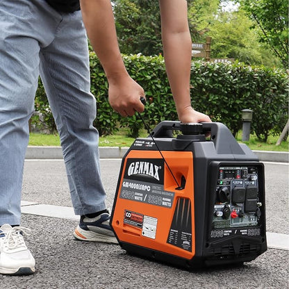 GENMAX Generator，EPA Compliant, Eco-Mode Feature, Ultra Lightweight for Backup Home Use & Camping