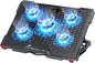 AICHESON Laptop Cooling Pad 5 Fans Up to 17.3 Inch Heavy Notebook Cooler, Blue LED Lights, 2 USB Ports, S035, Blue-5fans