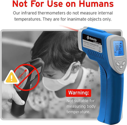 Etekcity Infrared Thermometer 1080, Heat Temperature Temp Gun for Cooking, Laser IR Surface Tool for Pizza Oven, Meat, Griddle, Grill, HVAC, Engine, Accessories, -58°F to 1130°F, Blue