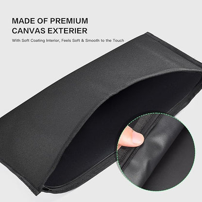 Computer Keyboard Dust Cover Sleeve Bag for Universal Keyboard, 68-87 Keys Wireless/Wired Gaming PC Keyboard Dust Cover, Logitech/Dell/Corsair/Havit/Redragon/Arteck/Apple Keyboard Protector-Black