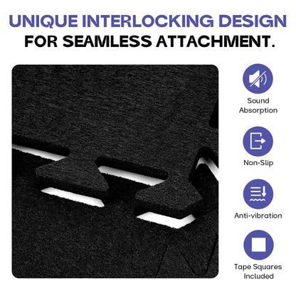 Starfavor Sound Absorbing Interlocking Floor Mats 11.8" x 11.8", 20 Pcs