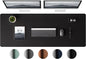 Aothia Leather Desk Pad Protector - Large Mouse Pad, Office Desk Mat, Non-Slip PU Leather Desk Blotter, Laptop Desk Pad, Waterproof Desk Writing Pad for Office and Home (Black, 38" x 13.7")