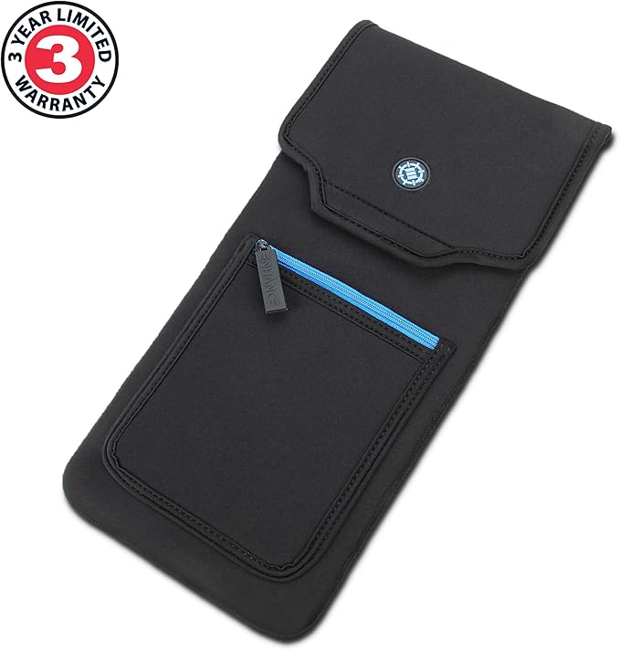 ENHANCE Keyboard Sleeve Travel Case for TKL Tenkeyless Compact Tournament eSports Gaming Keyboards (up to 15 Inches) - Rugged Neoprene Construction , Zipper Mouse Storage and Cable Storage Pouch