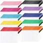 Aubeco 24Pcs A3 Mesh Zipper Pouch File Bags, 16.7x12.7 Inch, 8 Colors