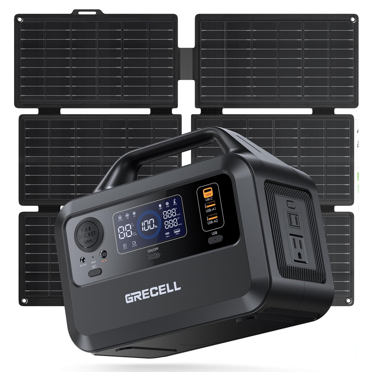 GRECELL Portable Power Station 330W, 230.88Wh Lithium Battery
