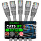 GEARit Cat6 Patch Cables Cat 6 Ethernet Cable 3 ft 5-Pack Black