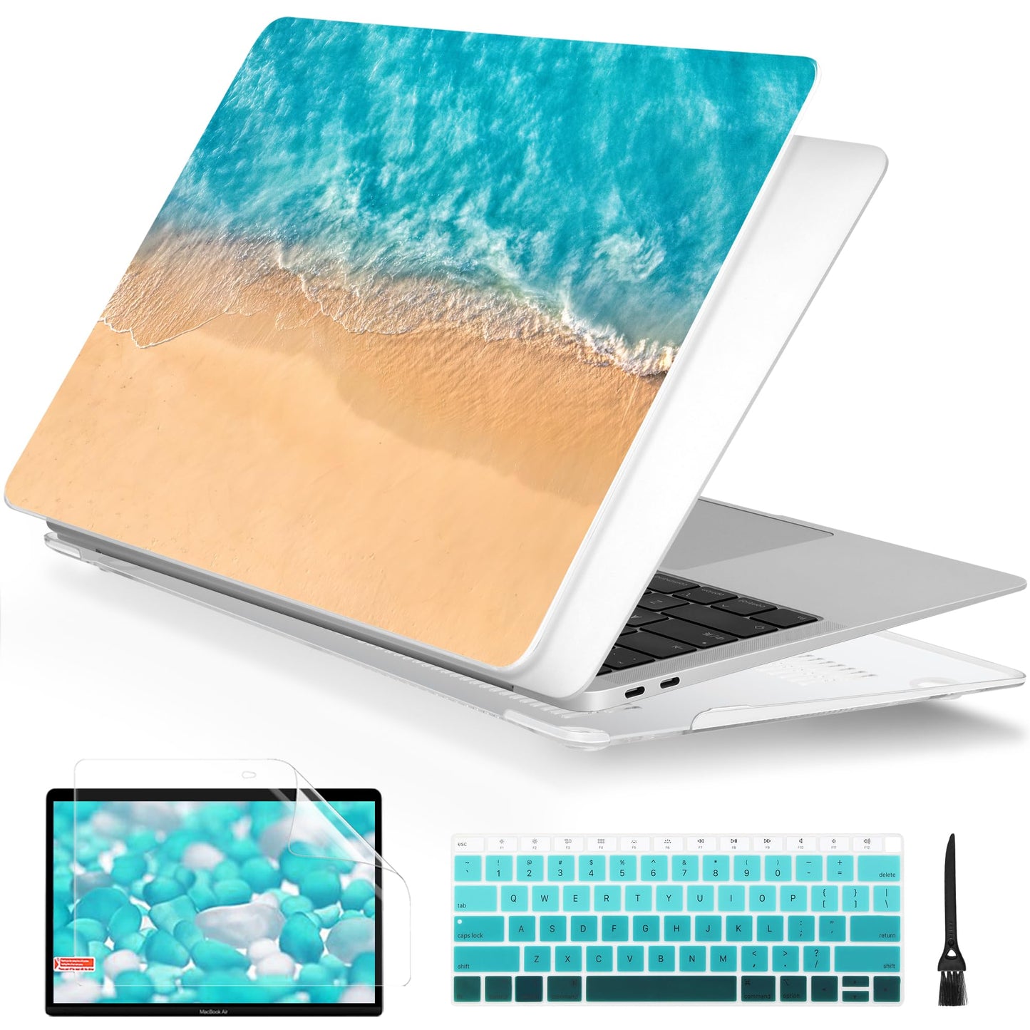 Batianda AstroGrid Case for MacBook Air 13 inch 2018-2020, Beach