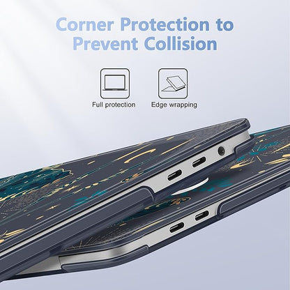 for MacBook Pro 16 inch Case 2019 2020 Release Model A2141, Plastic Hard Shell Cover with Keyboard Cover & Screen Protector for MacBook Pro 16 inch with Touch Bar & Touch ID - Butterfly P113