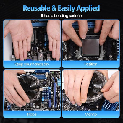 Thermal Pad,38 * 38 * 0.2mm,Graphene Thermal Pads for GPU/CPU/SSD/Electronics - Highly Efficient, Compressible (38 * 38mm)