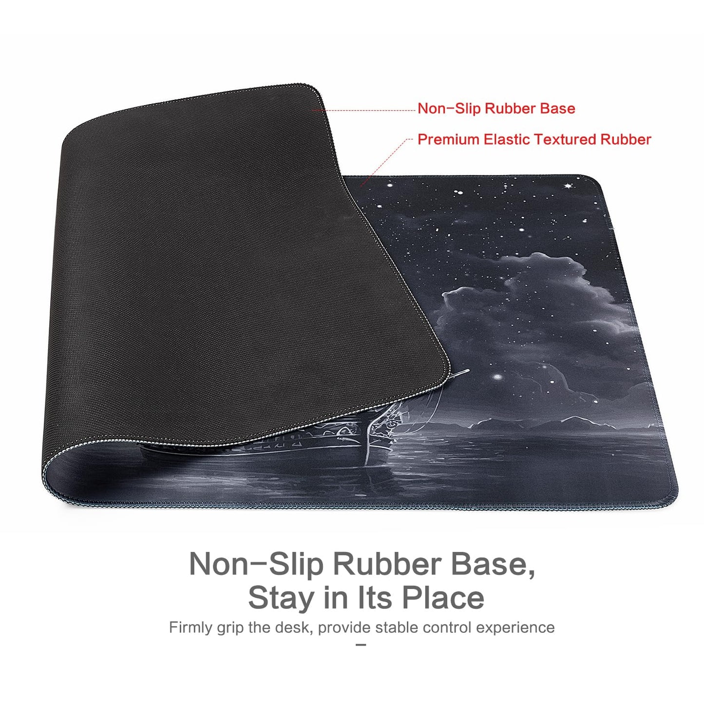 Lokigo Big Desk Pad, Large Desk Mat, 31.5"x15.7", Nautical Sailboat