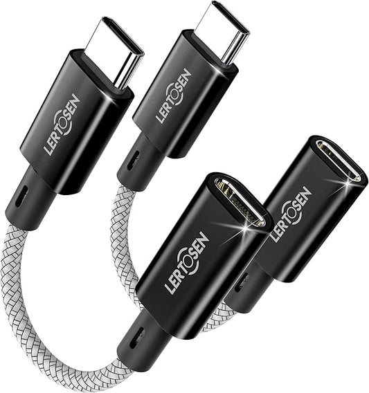 2 Pack Lightning to USB C Adapter, Fast Charging & Data Sync Adapter for iPhone 17 16 15 Pro Max Plus to USB-C, Compatible with Samsung S25/S24/S23, Not for Audio/OTG (Black)